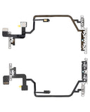 Replacement Power / Volume Flex Cable With Microphone Compatible with Apple iPhone XR