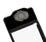 Replacement Flash Light / Power Flex Bracket With Microphone Mesh Compatible with Apple iPhone XR (White) (10 Pack)