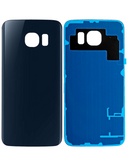 Replacement Back Cover Glass Compatible with Samsung Galaxy S6 (No Logo) (Aftermarket Plus) (Black Sapphire)