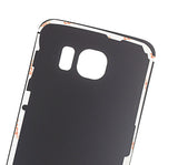 Replacement Back Cover Glass Compatible with Samsung Galaxy S6 Edge (No Logo) (Aftermarket Plus) (Black Sapphire)