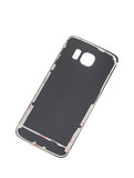 Replacement Back Cover Glass Compatible with Samsung Galaxy S6 Edge (No Logo) (Aftermarket Plus) (Black Sapphire)