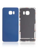 Replacement Back Cover Glass Compatible with Samsung Galaxy S6 Edge (No Logo) (Aftermarket Plus) (Black Sapphire)