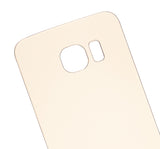 Replacement Back Cover Glass Compatible with Samsung Galaxy S6 Edge (No Logo) (Aftermarket Plus) (Gold)