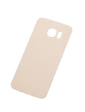 Replacement Back Cover Glass Compatible with Samsung Galaxy S6 Edge (No Logo) (Aftermarket Plus) (Gold)