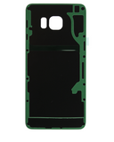 Replacement Back Cover Glass Compatible with Samsung Galaxy S6 Edge Plus (No Logo) (Aftermarket Plus) (Black Sapphire)
