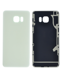 Replacement Back Cover Glass Compatible with Samsung Galaxy S6 Edge Plus (No Logo) (Aftermarket Plus) (White Pearl)