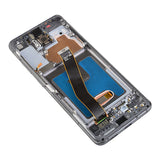 Replacement OLED Assembly With Frame Compatible with Samsung Galaxy S20 5G (Verizon 5G UW Frame Only) (Refurbished) (Cosmic Black)