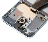 Replacement OLED Assembly With Frame Compatible with Samsung Galaxy S20 4G / 5G (Non-Verizon 5G UW Frame) (Refurbished) (Cloud Blue)