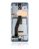Replacement OLED Assembly With Frame Compatible with Samsung Galaxy S20 4G / 5G (Non-Verizon 5G UW Frame) (Refurbished) (Cloud Blue)
