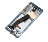 Replacement OLED Assembly With Frame Compatible with Samsung Galaxy S20 4G / 5G (Non-Verizon 5G UW Frame) (Refurbished) (Cloud Blue)