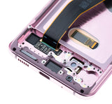 Replacement OLED Assembly With Frame Compatible with Samsung Galaxy S20 5G (Non-Verizon 5G UW Frame) (Refurbished) (Cloud Pink)