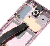 Replacement OLED Assembly With Frame Compatible with Samsung Galaxy S20 5G (Non-Verizon 5G UW Frame) (Refurbished) (Cloud Pink)