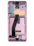 Replacement OLED Assembly With Frame Compatible with Samsung Galaxy S20 5G (Non-Verizon 5G UW Frame) (Refurbished) (Cloud Pink)