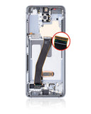 Replacement OLED Assembly With Frame Compatible with Samsung Galaxy S20 5G (Verizon 5G UW Frame Only) (Refurbished) (Cloud White)