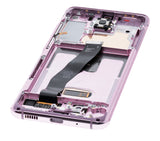 Replacement OLED Assembly With Frame Compatible with Samsung Galaxy S20 5G (Verizon 5G UW Frame Only) (Refurbished) (Cloud Pink)