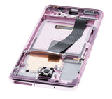 Replacement OLED Assembly With Frame Compatible with Samsung Galaxy S20 5G (Verizon 5G UW Frame Only) (Service Pack) (Cloud Pink)