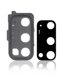 Replacement Back Camera Lens With Cover Bezel Ring Compatible with Samsung Galaxy S20 / S20 5G (Cosmic Gray)