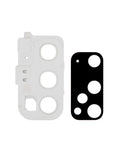 Replacement Back Camera Lens With Cover Bezel Ring Compatible with Samsung Galaxy S20 / S20 5G (Cloud White)