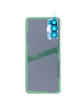 Replacement Back Cover Glass With Camera Lens Compatible with Samsung Galaxy S20 5G (No Logo) (Aftermarket Plus) (Cloud Blue)