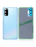 Replacement Back Cover Glass With Camera Lens Compatible with Samsung Galaxy S20 5G (No Logo) (Aftermarket Plus) (Cloud Blue)