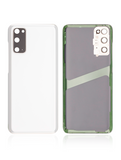 Replacement Back Cover Glass With Camera Lens Compatible with Samsung Galaxy S20 5G (No Logo) (Aftermarket Plus) (Cloud White)