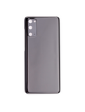 Replacement Back Cover Glass With Camera Lens Compatible with Samsung Galaxy S20 5G (No Logo) (Aftermarket Plus) (Cosmic Black)