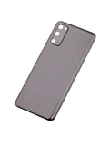 Replacement Back Cover Glass With Camera Lens Compatible with Samsung Galaxy S20 5G (No Logo) (Aftermarket Plus) (Cosmic Black)