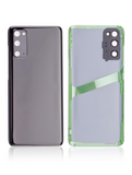 Replacement Back Cover Glass With Camera Lens Compatible with Samsung Galaxy S20 5G (No Logo) (Aftermarket Plus) (Cosmic Black)
