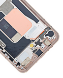 Replacement OLED Assembly With Frame Compatible with LG V60 ThinQ 5G UW (Verizon Model) (Refurbished) (Classy Blue / Gold Frame)