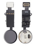 Replacement Home Button Solution Compatible with Apple iPhone 7 / 7 Plus / 8 / 8 Plus / SE (2020) / SE (2022) (Jet / Matte Black) (Version 8.1 / JCID / Individually Tested For Functionality)