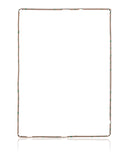 Replacement Frame With Adhesive Compatible with Apple iPad 2 (Black)