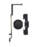 Replacement Home Button With Flex Compatible with Apple iPad Air 1 (Black)