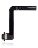 Replacement Charging Port Flex Cable Compatible with Apple iPad Air 1 / iPad 5 (2017) / iPad 6 (2018) (Soldering Required) (Aftermarket Plus) (Black)