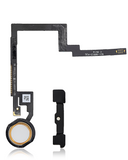 Replacement Home Button With Flex Compatible with Apple iPad Mini 3 (Gold)
