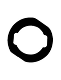 Replacement Home Button Gasket Compatible with Apple iPad Mini 3 / Air 2 / Pro 9.7" (Black) (10 Pack)