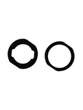 Replacement Home Button Gasket Compatible with Apple iPad Mini 3 / Air 2 / Pro 9.7" (Black) (10 Pack)