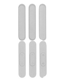 Replacement Hard Buttons Set (Power / Volume) Compatible with Apple iPad Pro 10.5" / iPad Air 3 / Mini 5 / iPad Pro 12.9" 2nd Gen (2017) (Silver)