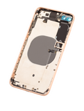 Replacement Back Housing W/ Small Components Pre-Installed Compatible with Apple iPhone 8 Plus (Used OEM Pull: Grade A) (Gold)