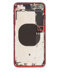 Replacement Back Housing W/ Small Components Pre-Installed Compatible with Apple iPhone 8 Plus (Used OEM Pull: Grade B) (Red)