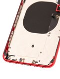 Replacement Back Housing W/ Small Components Pre-Installed Compatible with Apple iPhone 8 Plus (Used OEM Pull: Grade A) (Red)