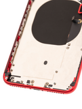 Replacement Back Housing W/ Small Components Pre-Installed Compatible with Apple iPhone 8 Plus (Used OEM Pull: Grade B) (Red)