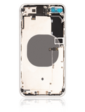 Replacement Back Housing W/ Small Components Pre-Installed Compatible with Apple iPhone 8 Plus (Used OEM Pull: Grade B) (Silver)