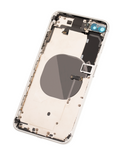 Replacement Back Housing W/ Small Components Pre-Installed Compatible with Apple iPhone 8 Plus (Used OEM Pull: Grade C) (Silver)