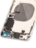 Replacement Back Housing W/ Small Components Pre-Installed Compatible with Apple iPhone 8 Plus (Used OEM Pull: Grade C) (Silver)