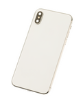 Replacement Back Housing W/ Small Components Pre-Installed Compatible with Apple iPhone X (Used OEM Pull: Grade A) (Silver)