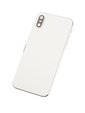 Replacement Back Housing W/ Small Components Pre-Installed Compatible with Apple iPhone XS (Used OEM Pull: Grade A) (Silver)