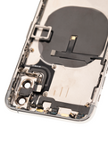 Replacement Back Housing W/ Small Components Pre-Installed Compatible with Apple iPhone XS (Used OEM Pull: Grade B) (Silver)