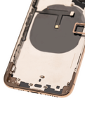 Replacement Back Housing W/ Small Components Pre-Installed Compatible with Apple iPhone XS (Used OEM Pull: Grade B) (Gold)