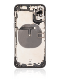 Replacement Back Housing W/ Small Components Pre-Installed Compatible with Apple iPhone XS (Used OEM Pull: Grade C) (Space Gray)