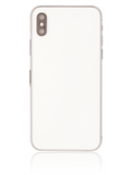 Replacement Back Housing W/ Small Components Pre-Installed Compatible with Apple iPhone XS (Used OEM Pull: Grade C) (Silver)